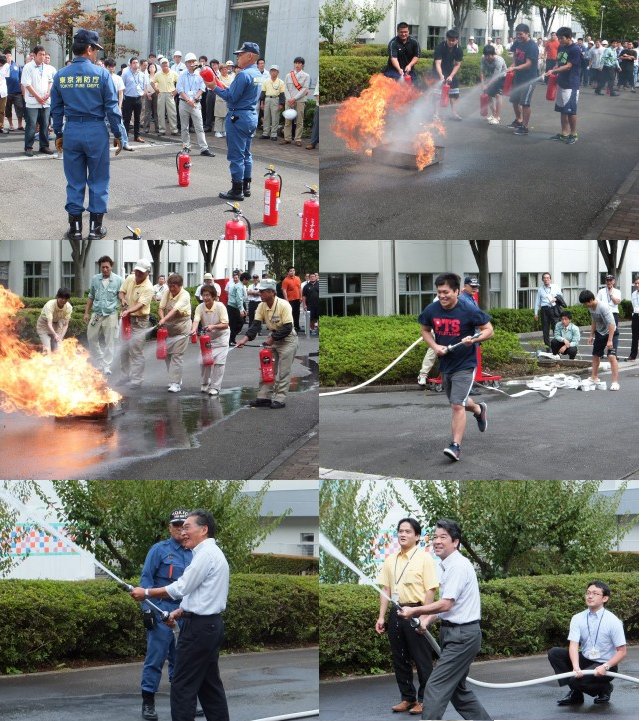 八王子キャンパス自衛消防訓練