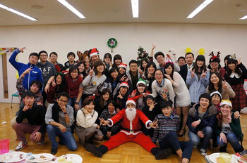 八王子留学生寮でクリスマスパーティー